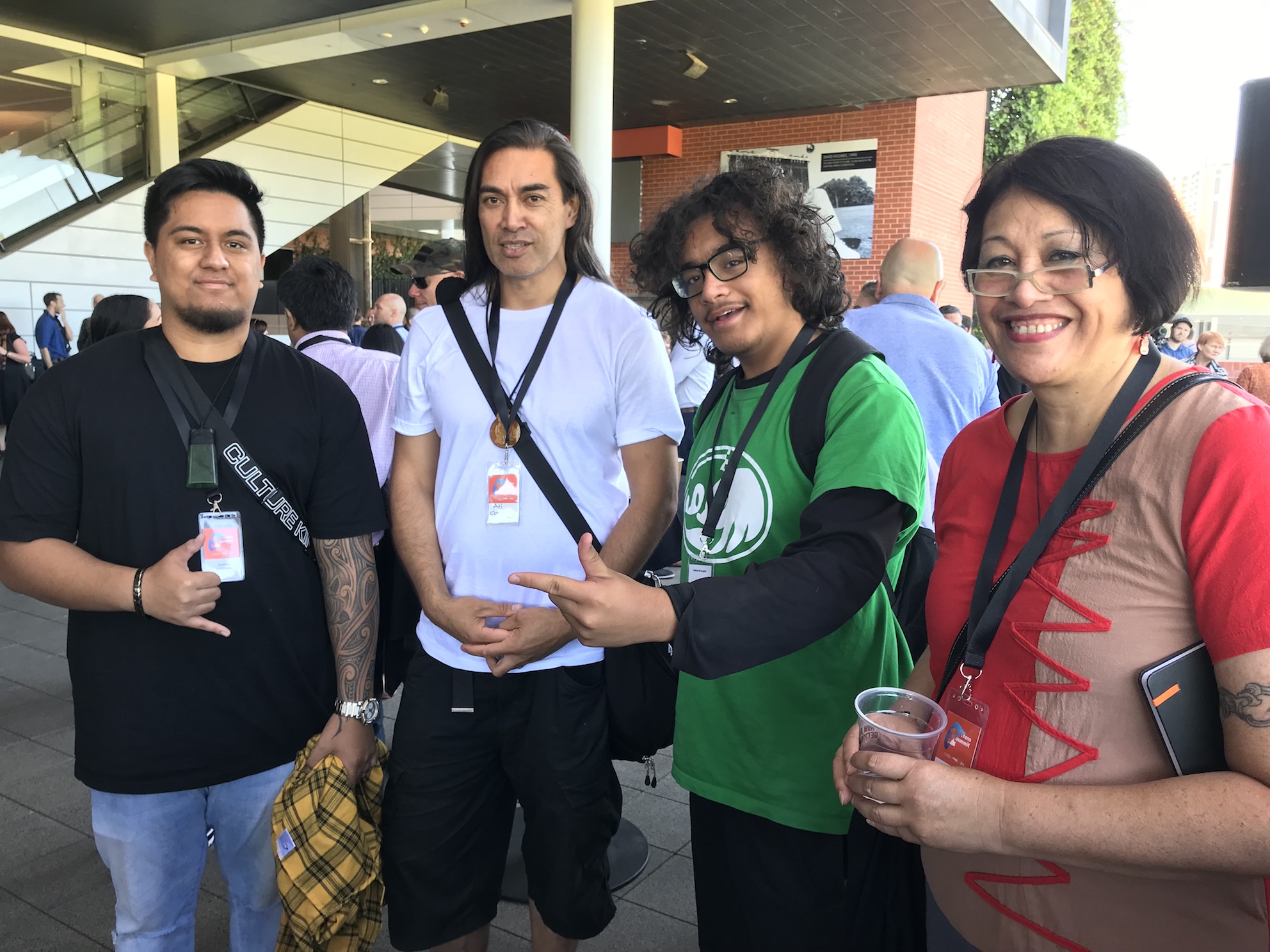 Joshua with Ali Cowley, Nikau Cowley and Jo Diamond
