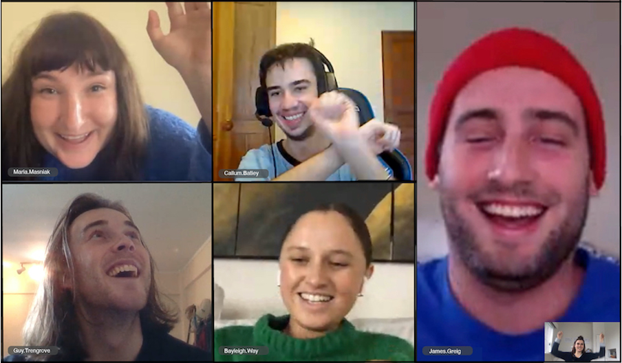 Students celebrate their AdStar wins