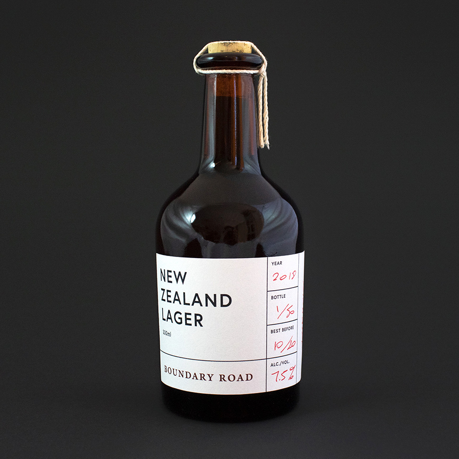 NZ Lager was a rebrand project created by Tom Graham while studying at Media Design School