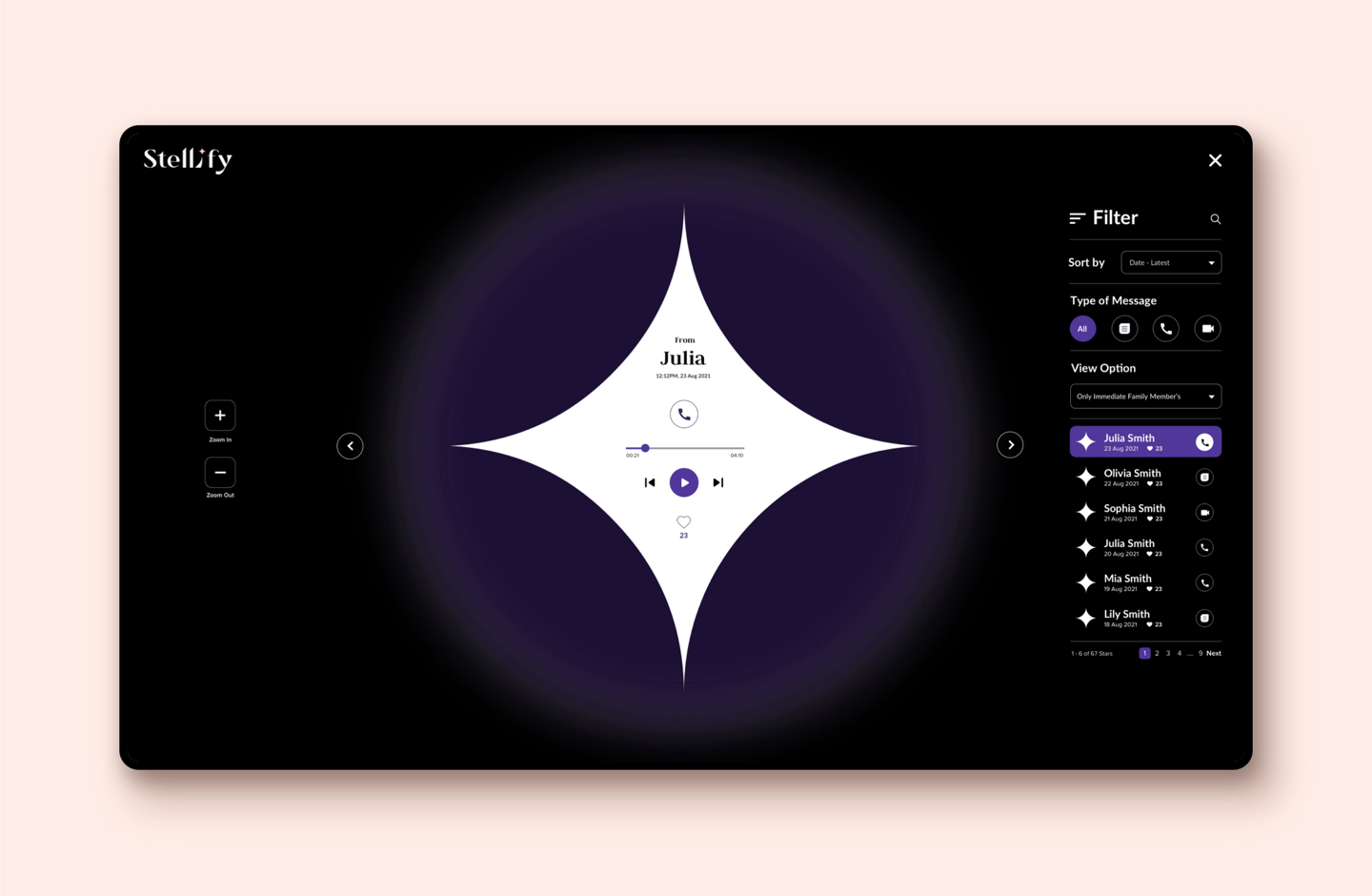 Ryan Baek, created Stellify as a tribute to his late father and a way for people to honour loved ones passed on while studying at Media Design School
