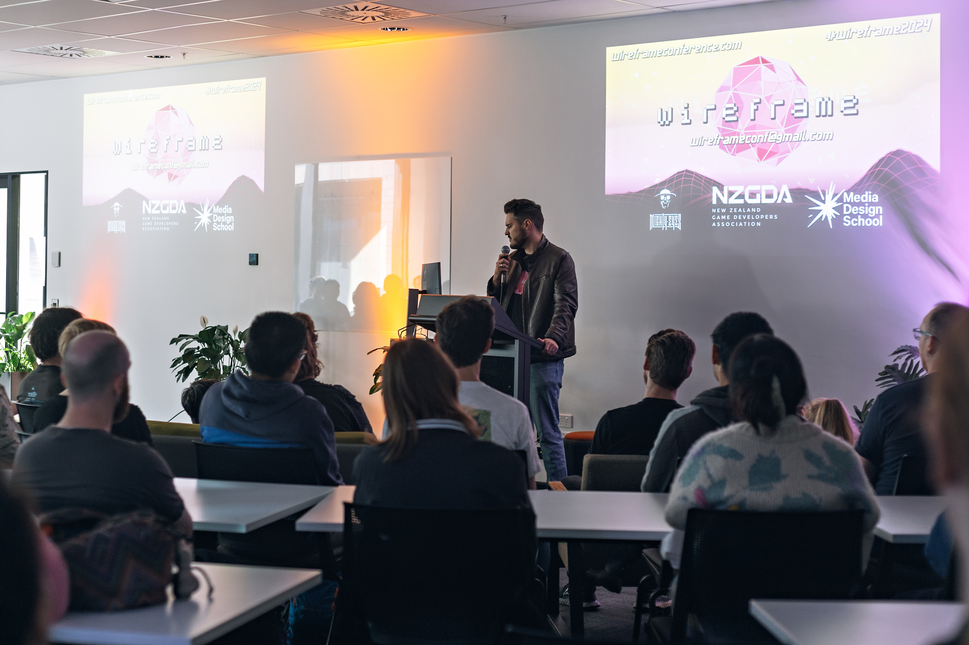 Rourke Gray-Mason speaks at Mighty Eyes' Wireframe Conference