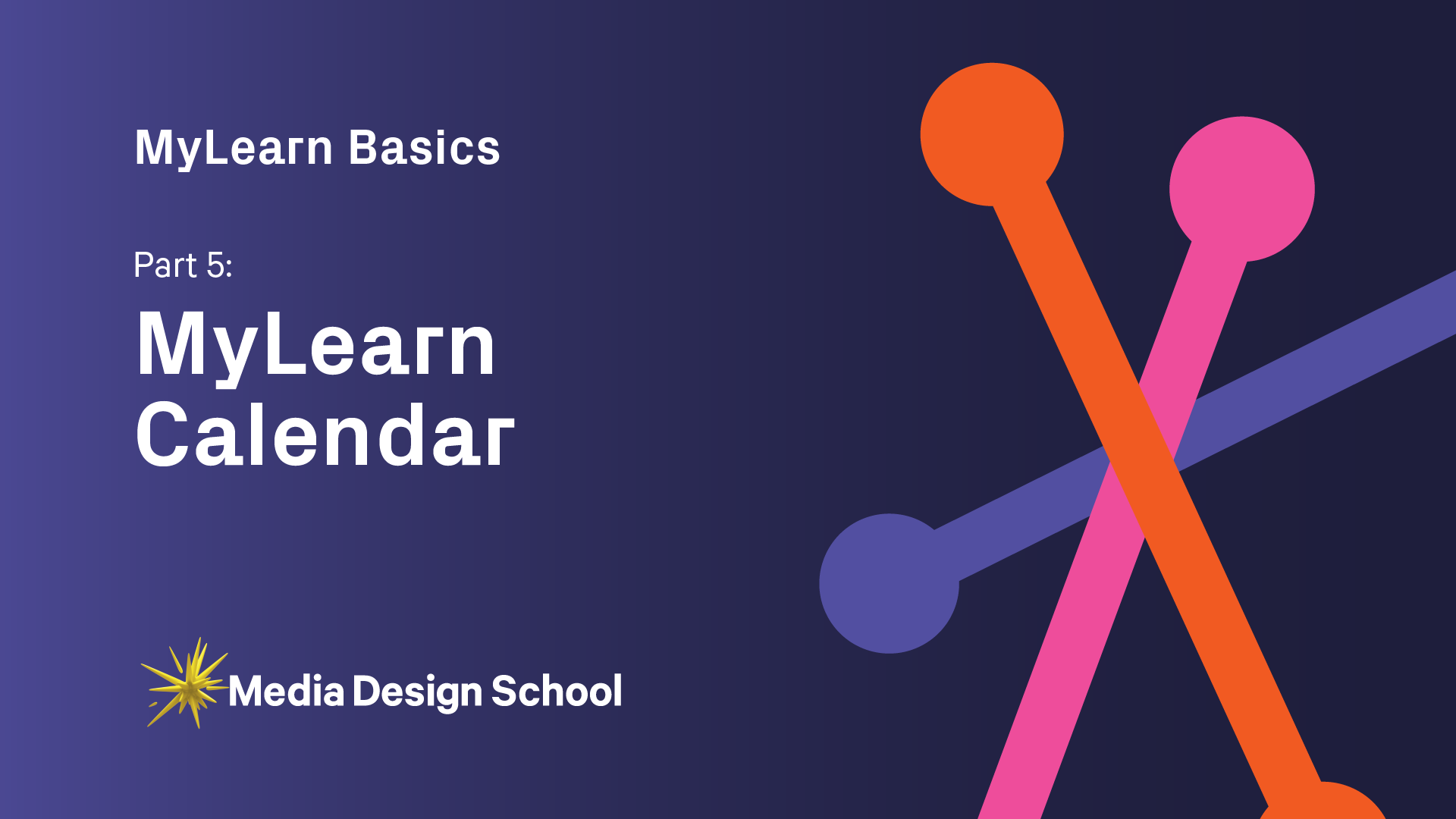 MyLearn Basics (Part 5) - MyLearn Calendar Source