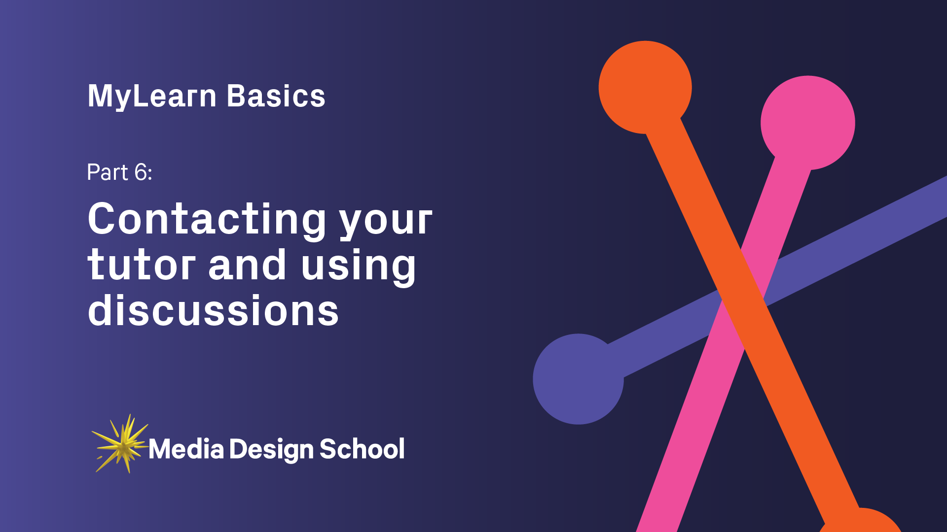 MyLearn Basics (Part 6) - Contacting your tutors and using discussions