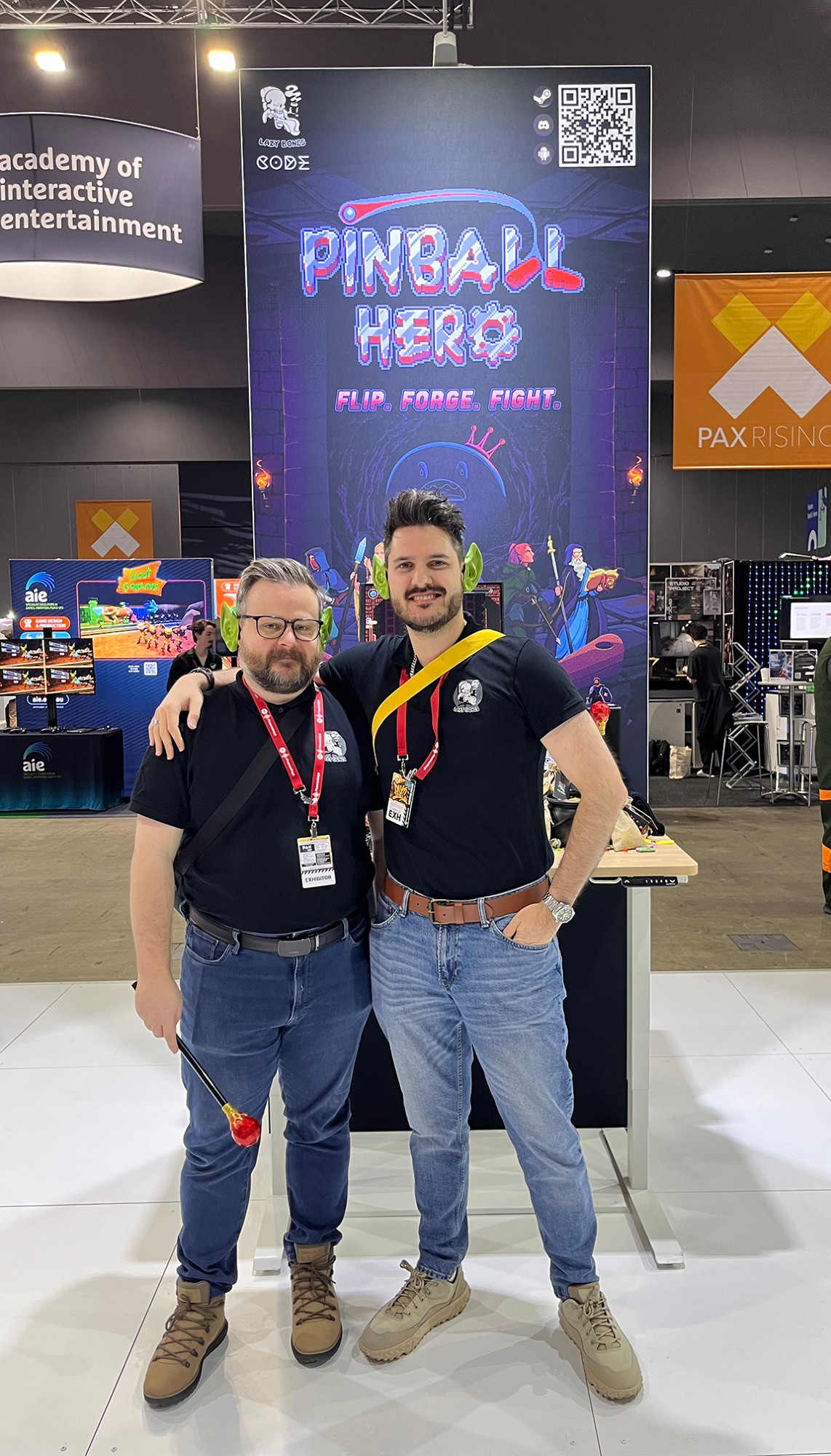 Rourke and Jeremy make up Lazy Bones studio, creators of Pinball Hero
