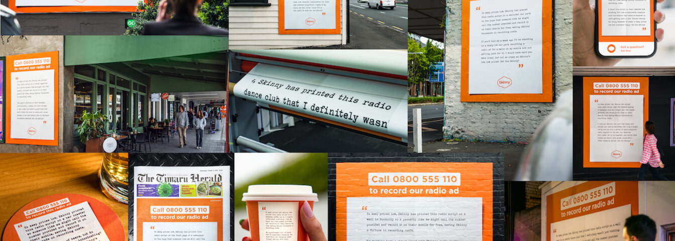 Léon Bristow worked with fellow MDS Alumni and copywriter, Callum McDonald to create Skinny's viral campaign