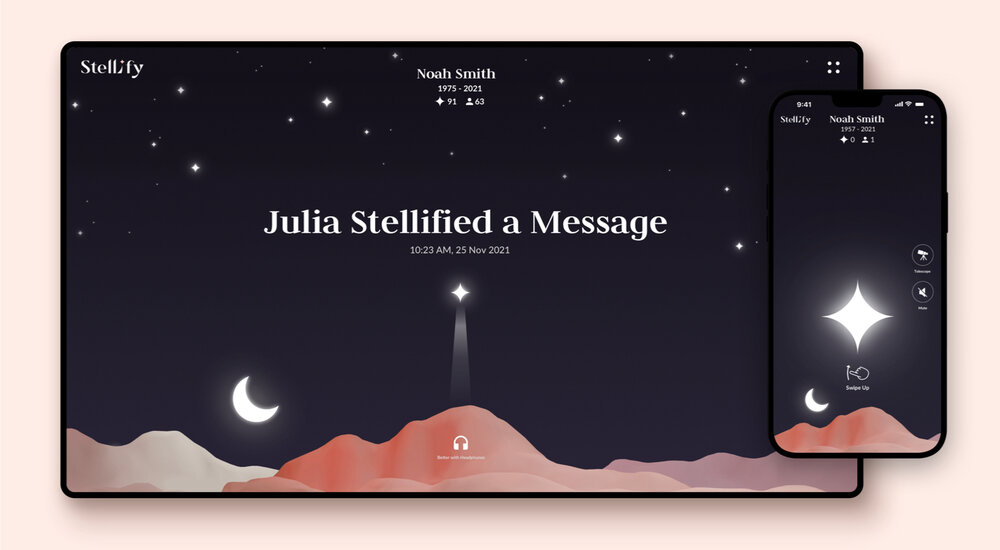 Stellify App Homepage