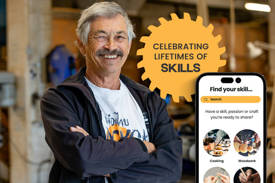 Cando is an app created by Luca Sharplin that provides an outlet for retirees to share their skills