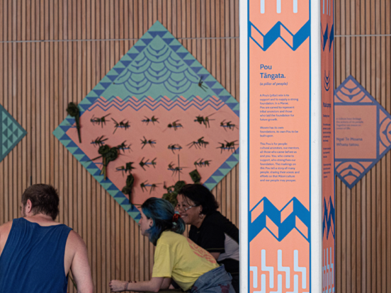 Woven, a hand-on workshop created to provide experience into Māori culture and values was created by Russell Hooton-Fox and fellow MDS students and earned awards at the Design Institute of NZ Best Awards