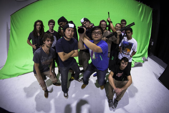 Early film crew at MDS