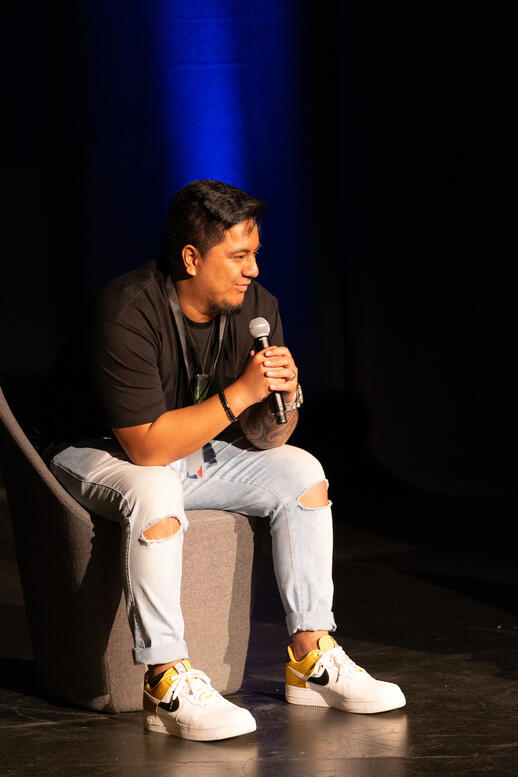 Joshua speaking about his film