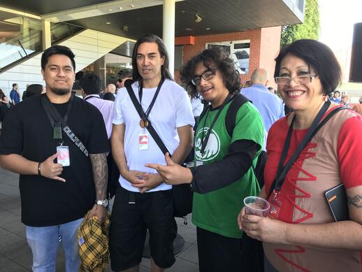 Joshua with Ali Cowley, Nikau Cowley and Jo Diamond