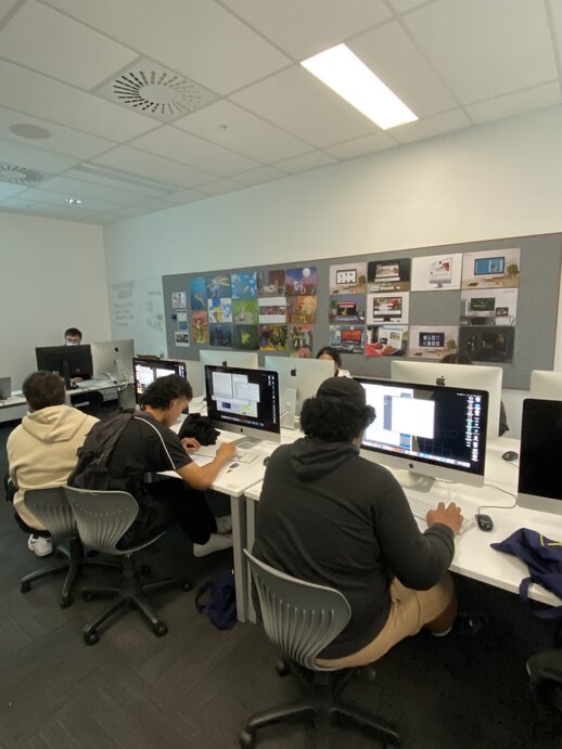 SEHC in class.jpeg SEHC students learned about Graphic Design at MDS