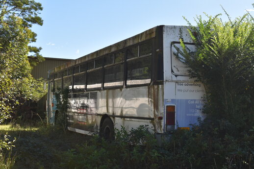 Abandoned Bus, taken by Hannah Dunk of Maclean's College, was the winner of the Photography category of Media Design School's Bright Awards 2022
