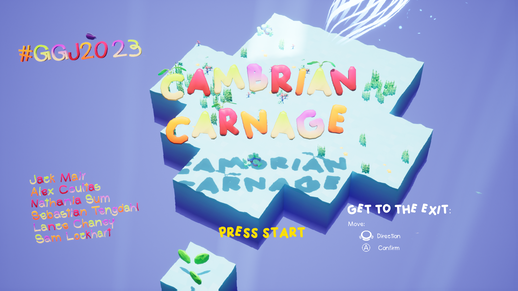 Cambrian Carnage was created at Global Game Jam 2023 and is available to play on itch.io