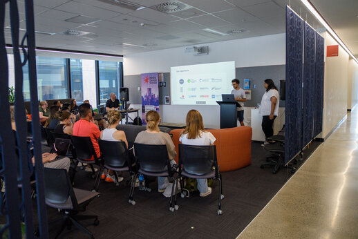 DNA held a workshop at Media Design School to assist in the support and development of the next generation of designers