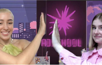 Bella and Sam celebrate winning Axis