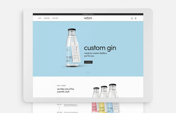 Custom Gin, a project created by Tom Graham while studying at Media Design School