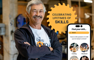 Cando is an app created by Luca Sharplin that provides an outlet for retirees to share their skills