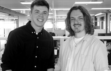 Reece O'Gorman and James Sandham, alumni of Media Design School's Graduate Diploma of Creative Advertising, win Grand Prize at Young Shits 2023