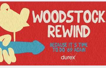 2024 team Willow Whitham and Stasia Edmeades picked up a D&amp;AD Yellow Pencil award at the New Blood Award Show For Woodstock ReWind