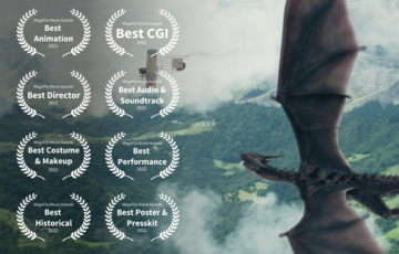 Lilly won 8 Platinum Awards at the 2022 MegaFlix Movie Awards